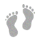 Icon of two foot prints
